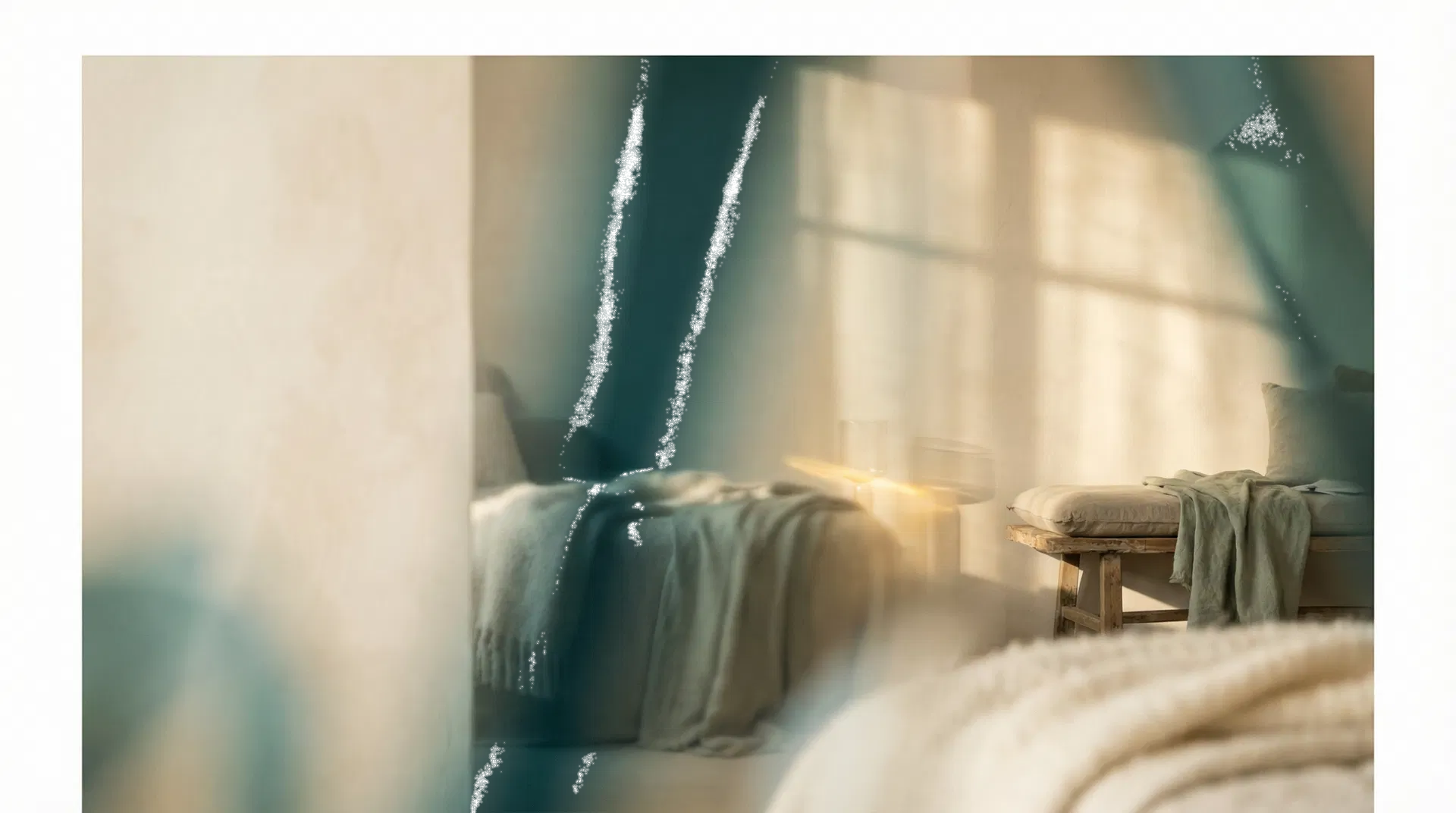 Atmosphärischer Raum für Testimonials