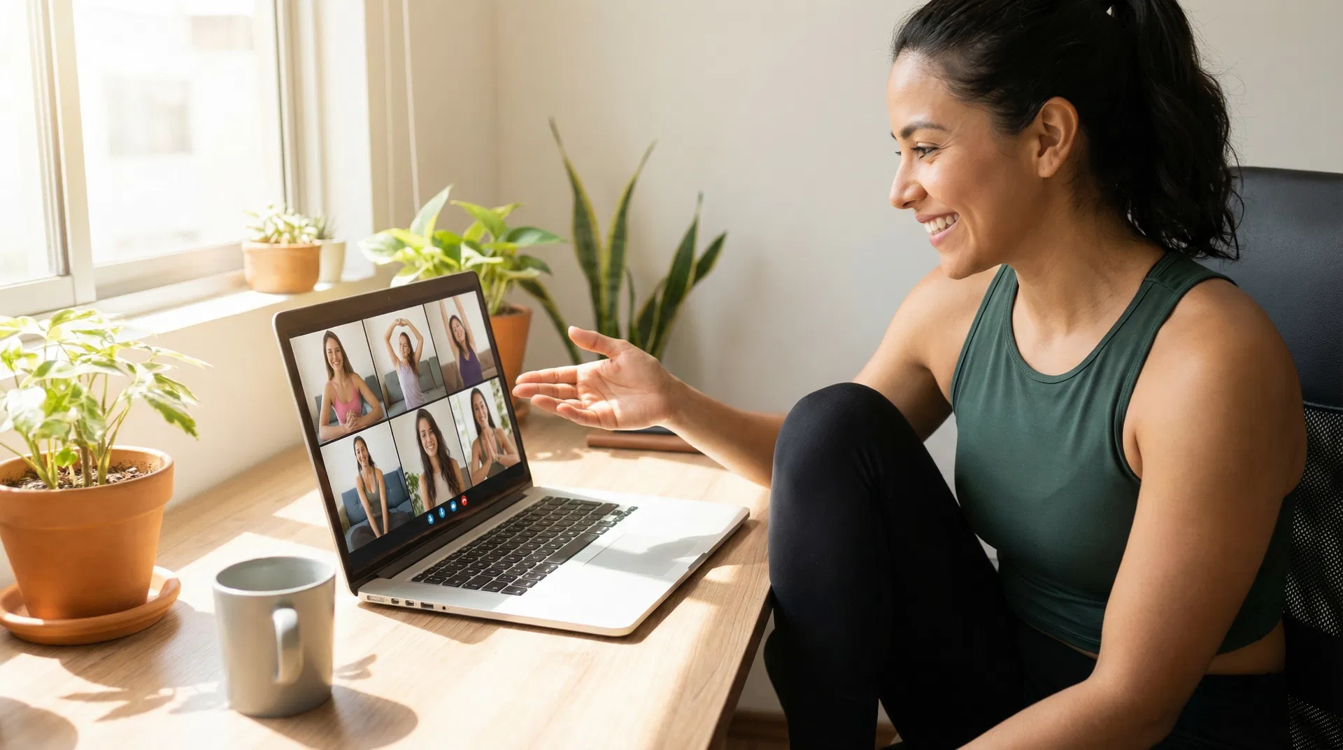 Comunidad de mujeres entrenando online