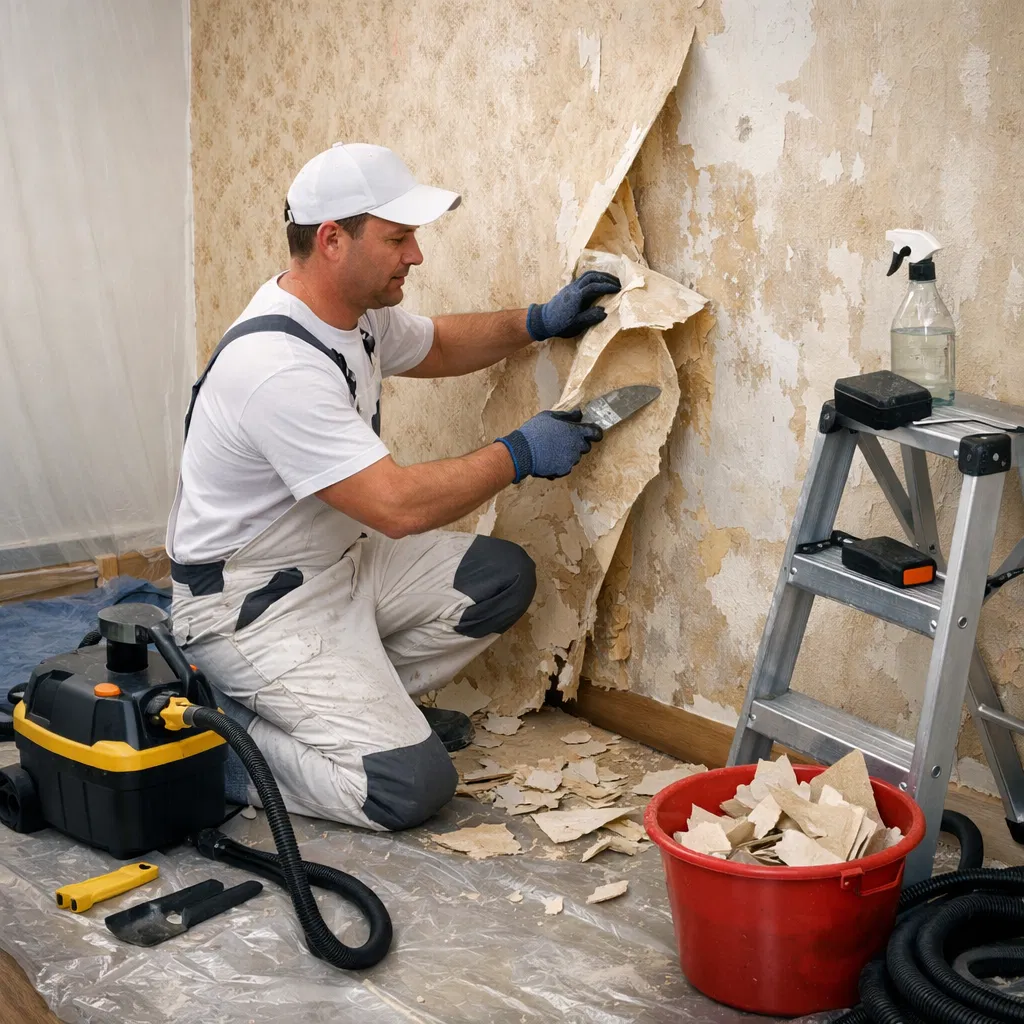 Wallpaper Removal and Wall Preparation