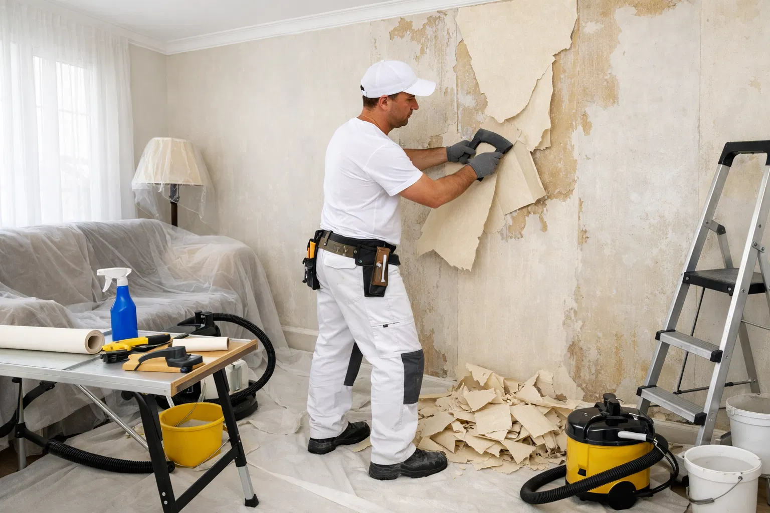 Wallpaper Removal and Preparation