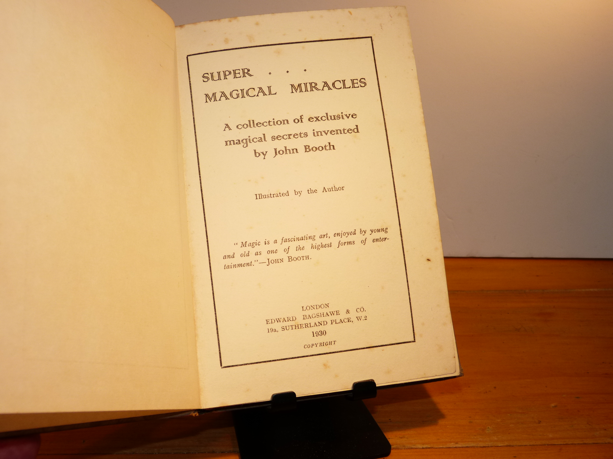 Super Magical Miracles by John Booth — product photograph