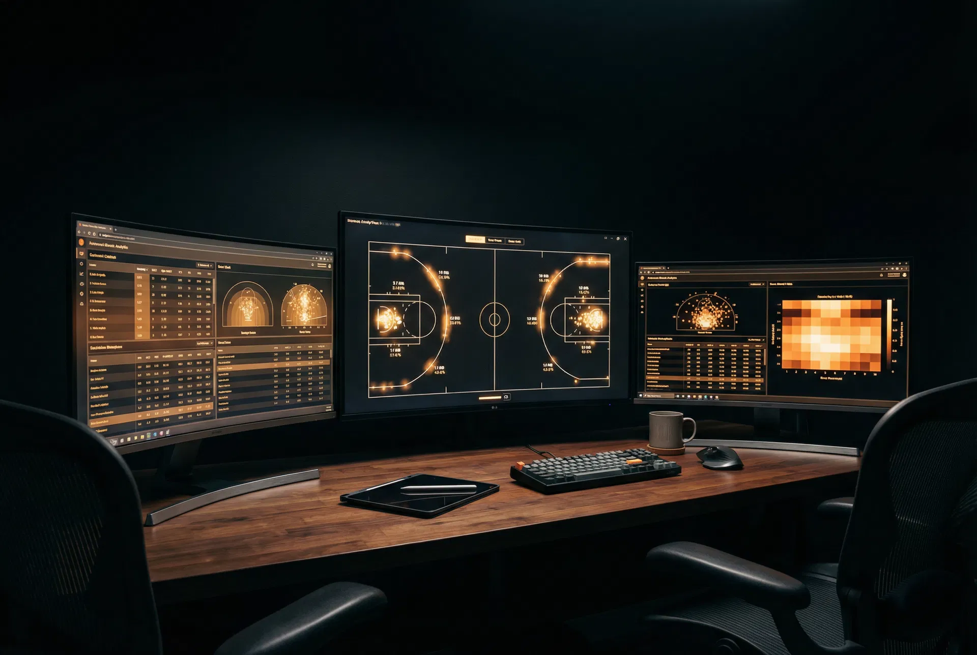 Sports analytics workspace