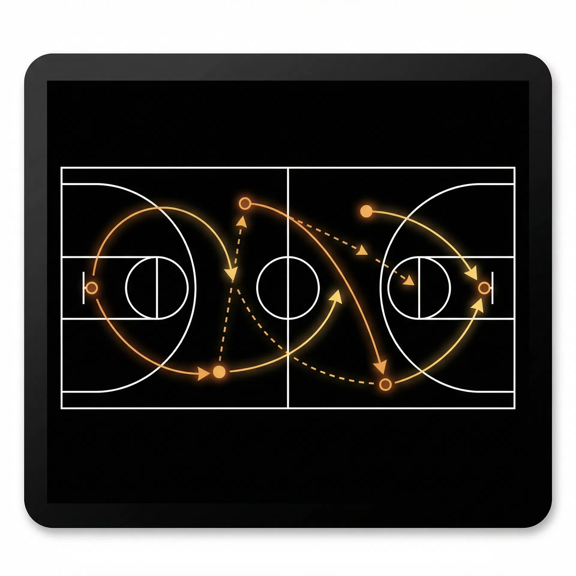 Basketball strategy diagram