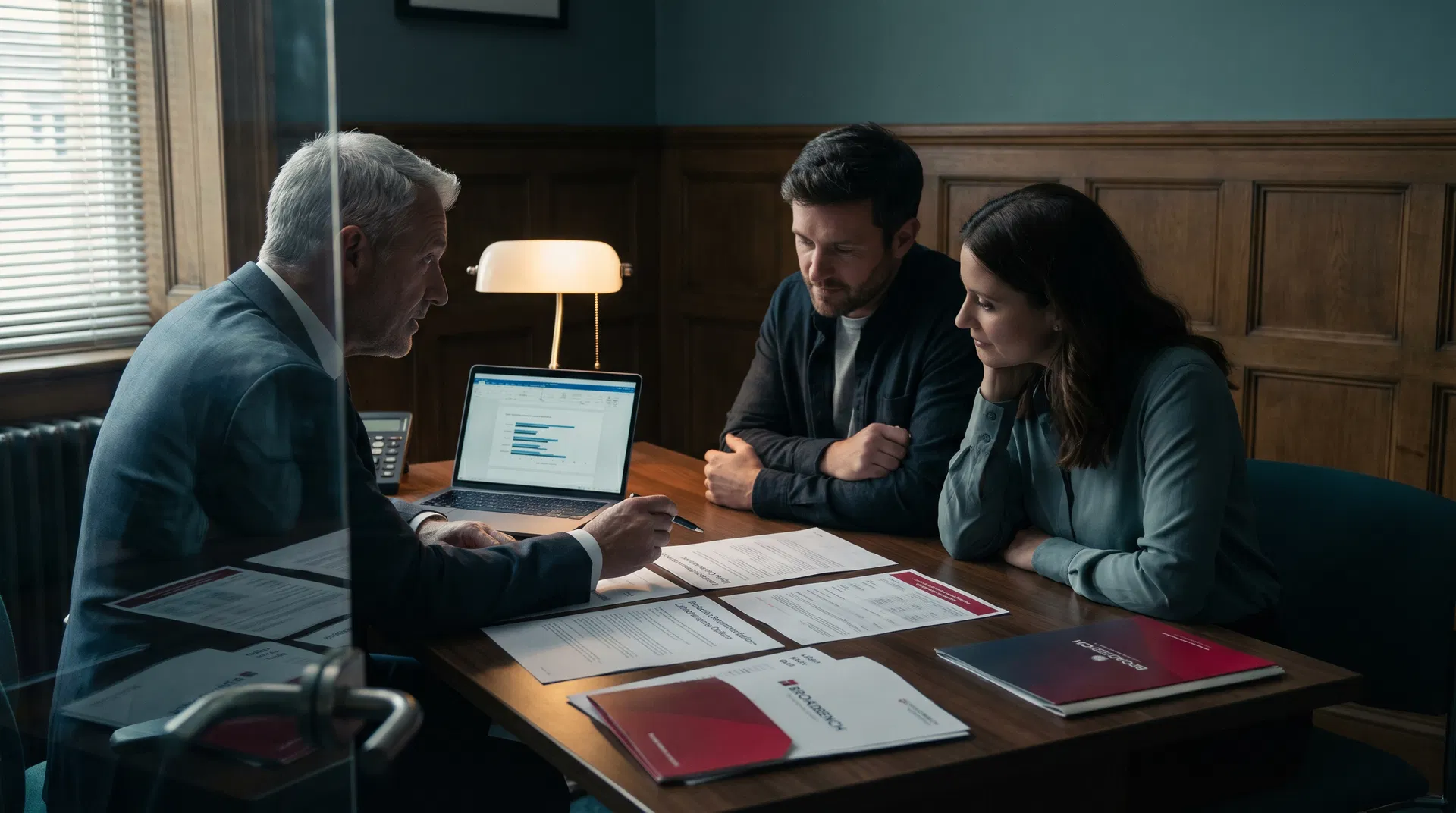 Adviser consultation scene