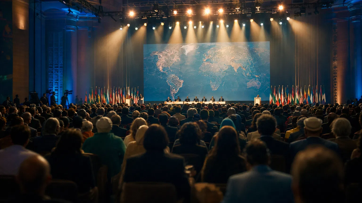 International summit with global delegates