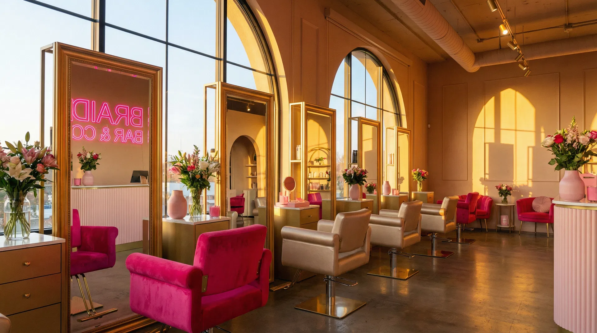 Braiding salon work environment