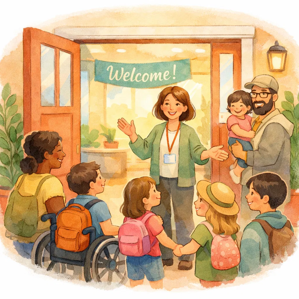 Accueil chaleureux des familles