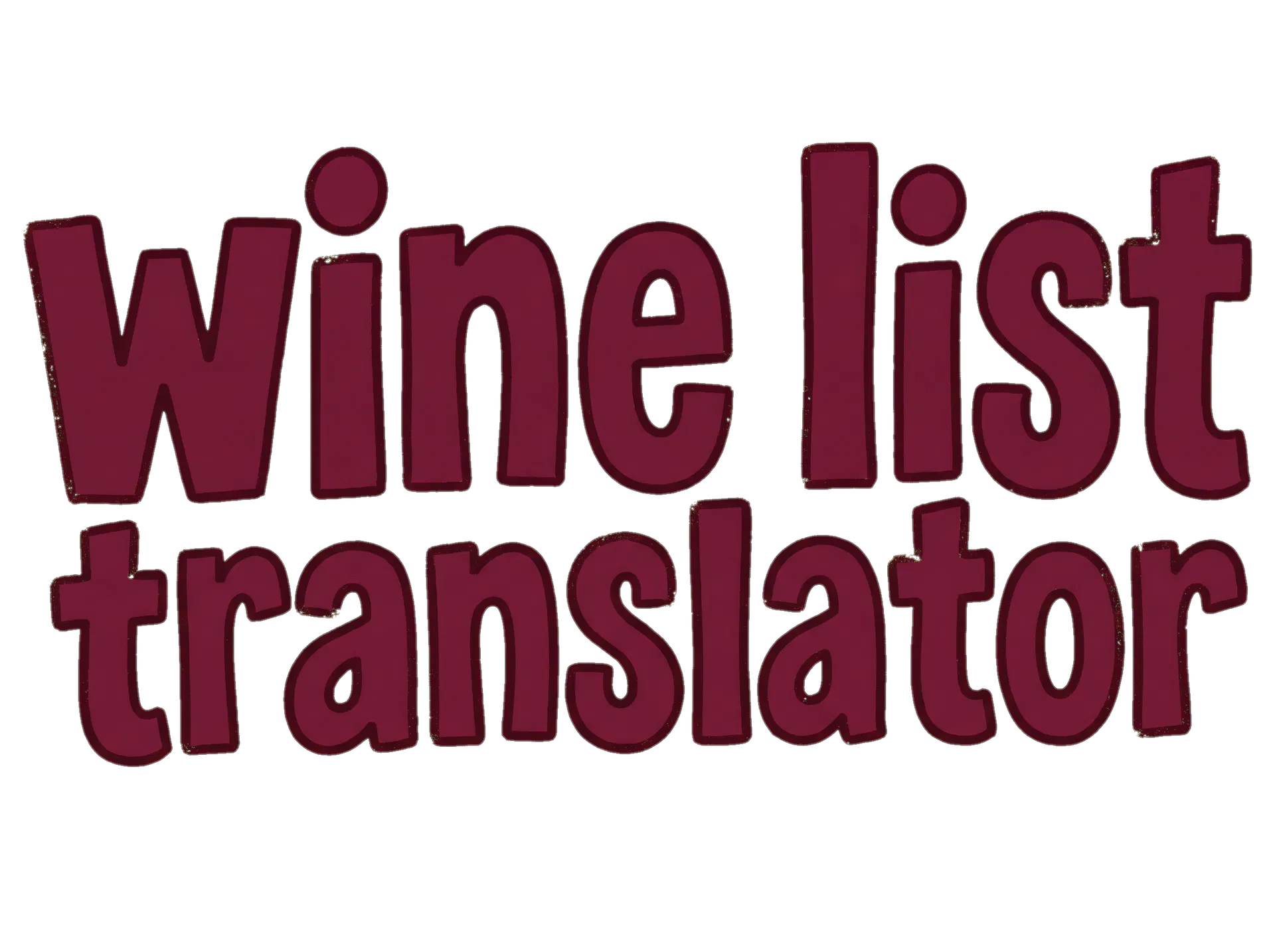 Wine list translator