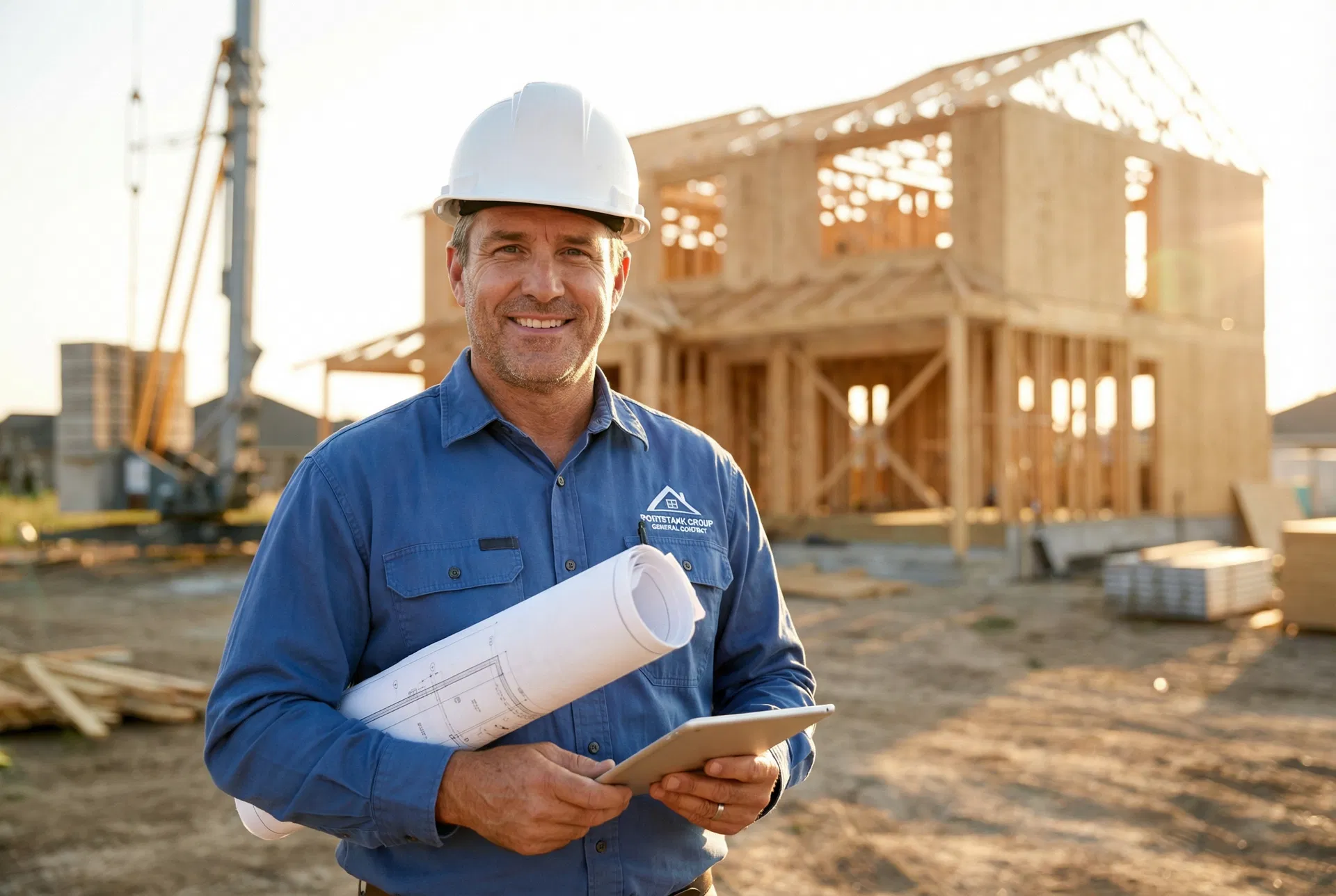 Capstone team on job site