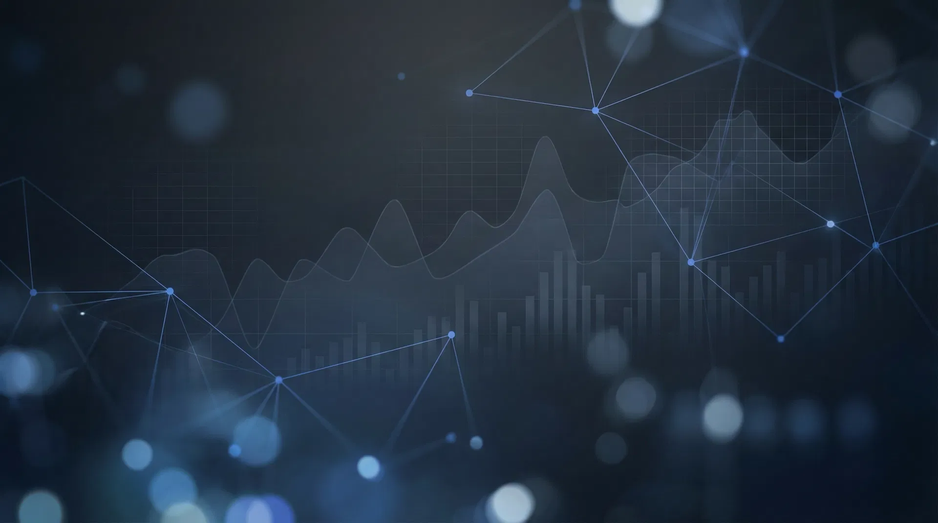 Abstract financial technology background with stock chart patterns