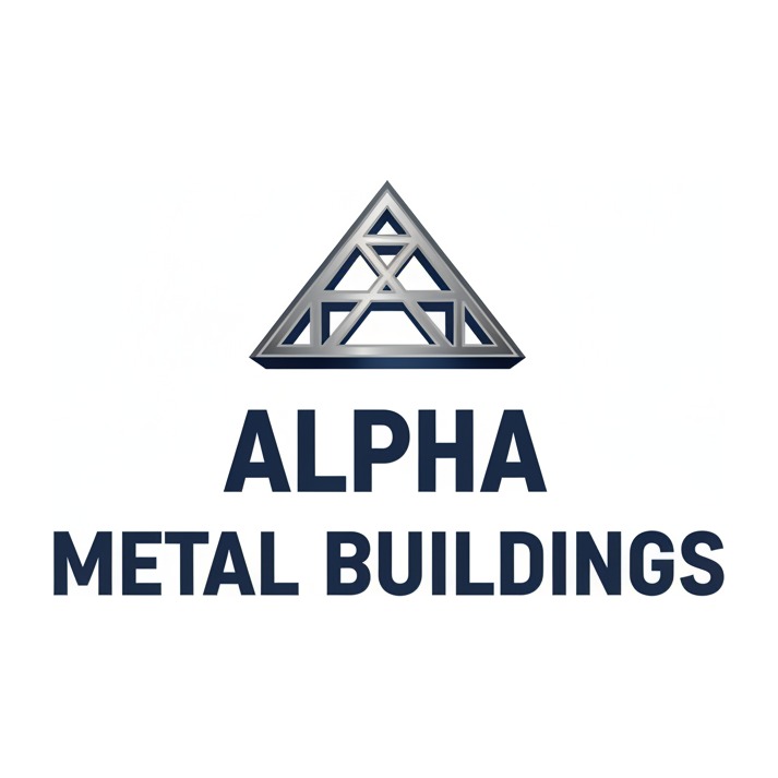 Alpha Metal Buildings logo
