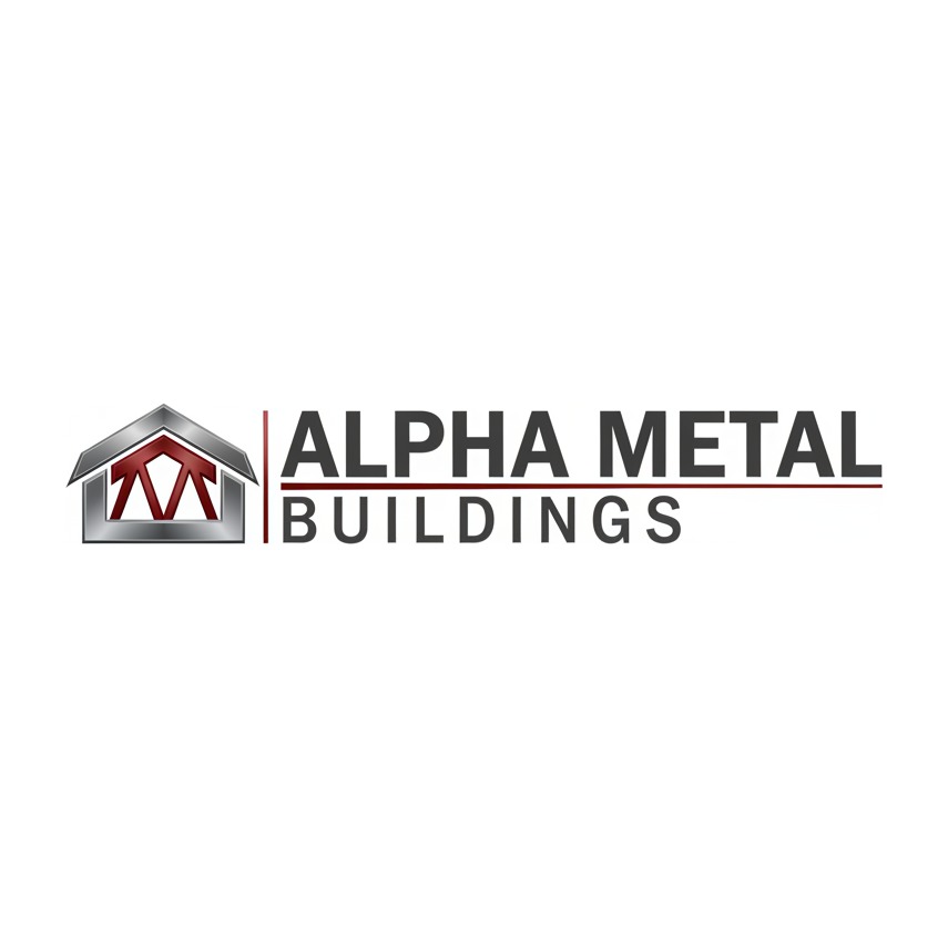 Alpha Metal Buildings logo