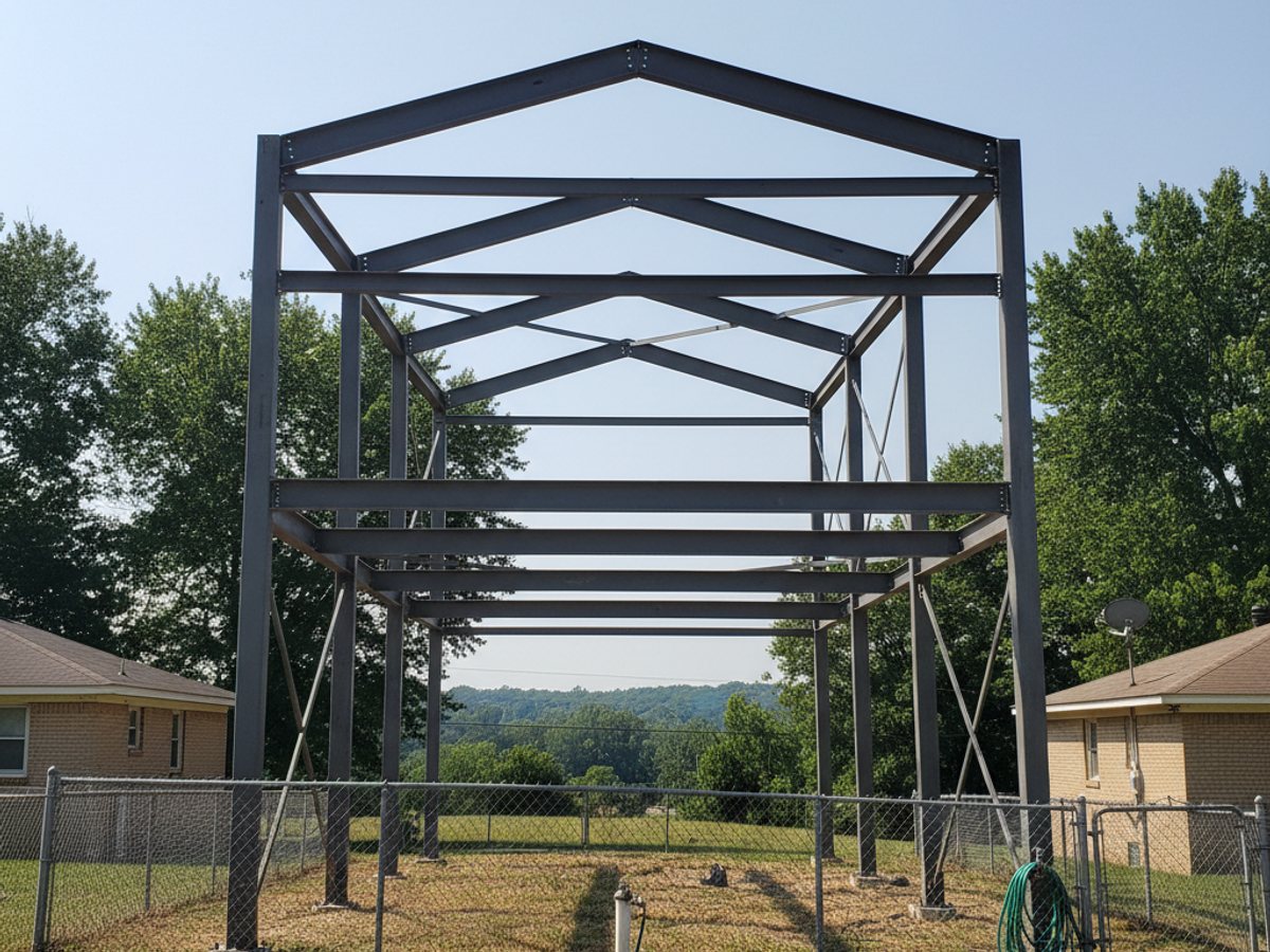 Steel Frame Erection in Kingsport