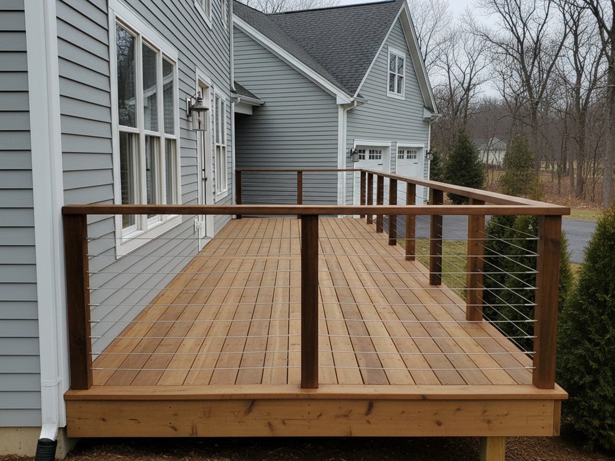 Deck Railing Installation in New Britain
