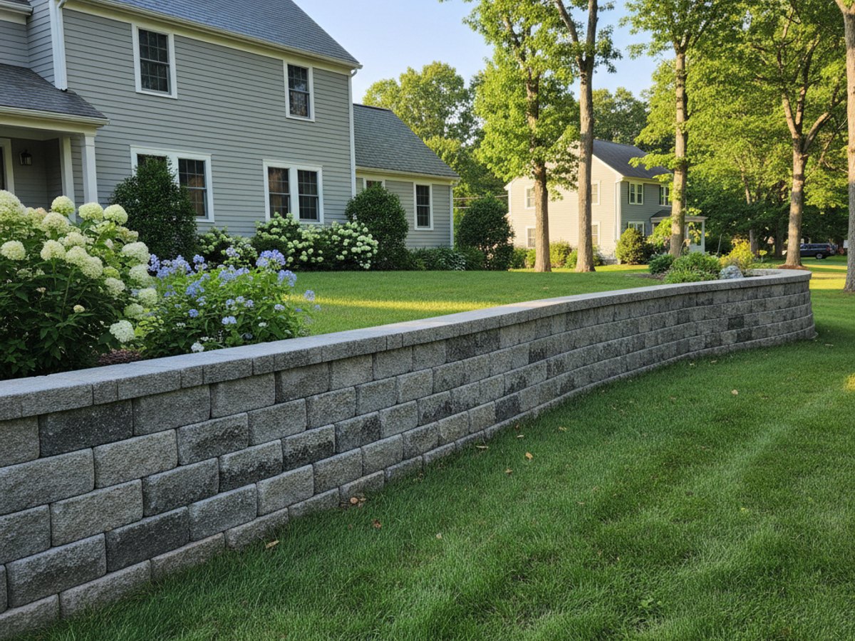 Block Wall Construction in Weston