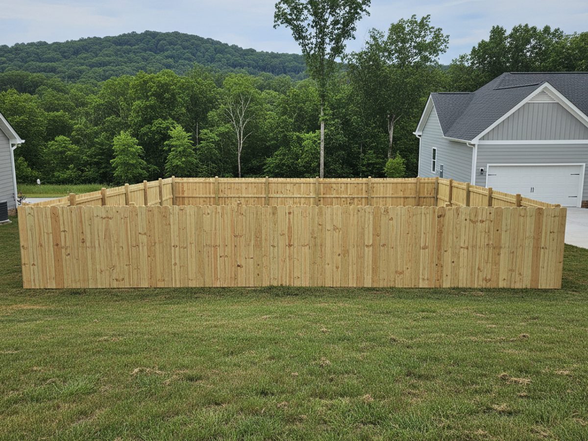 Wood Fence Installation in Norris