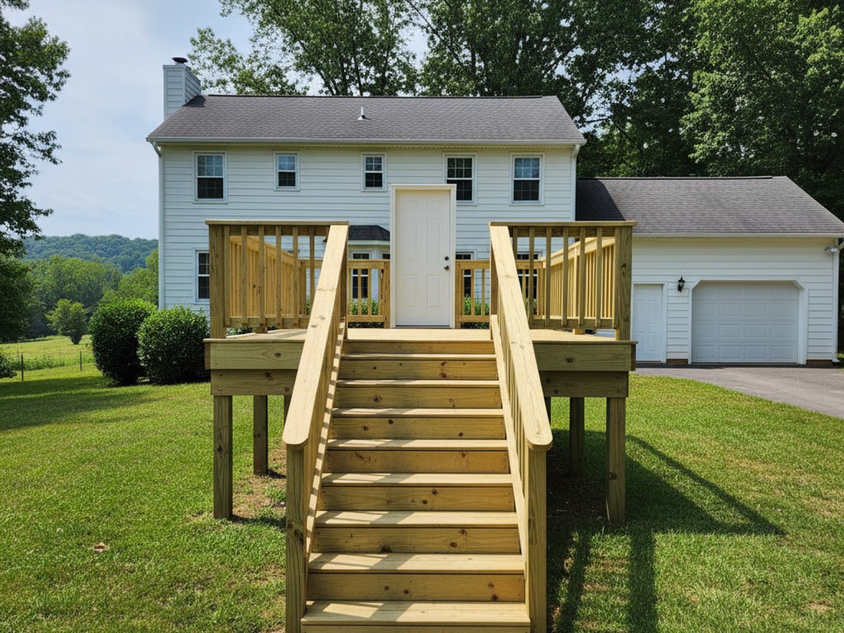 Deck Railing Installation