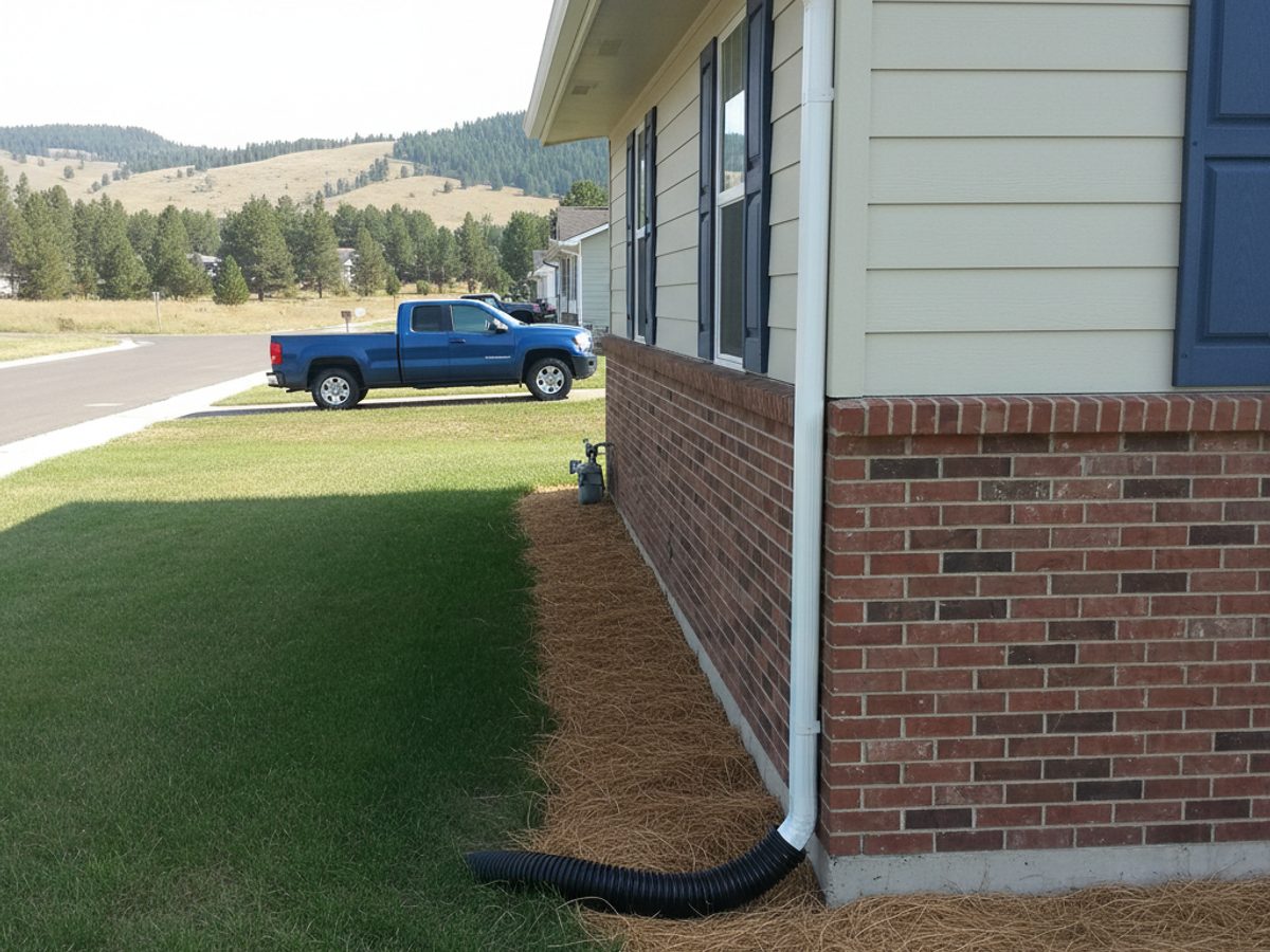 Downspout Installation in Great Falls
