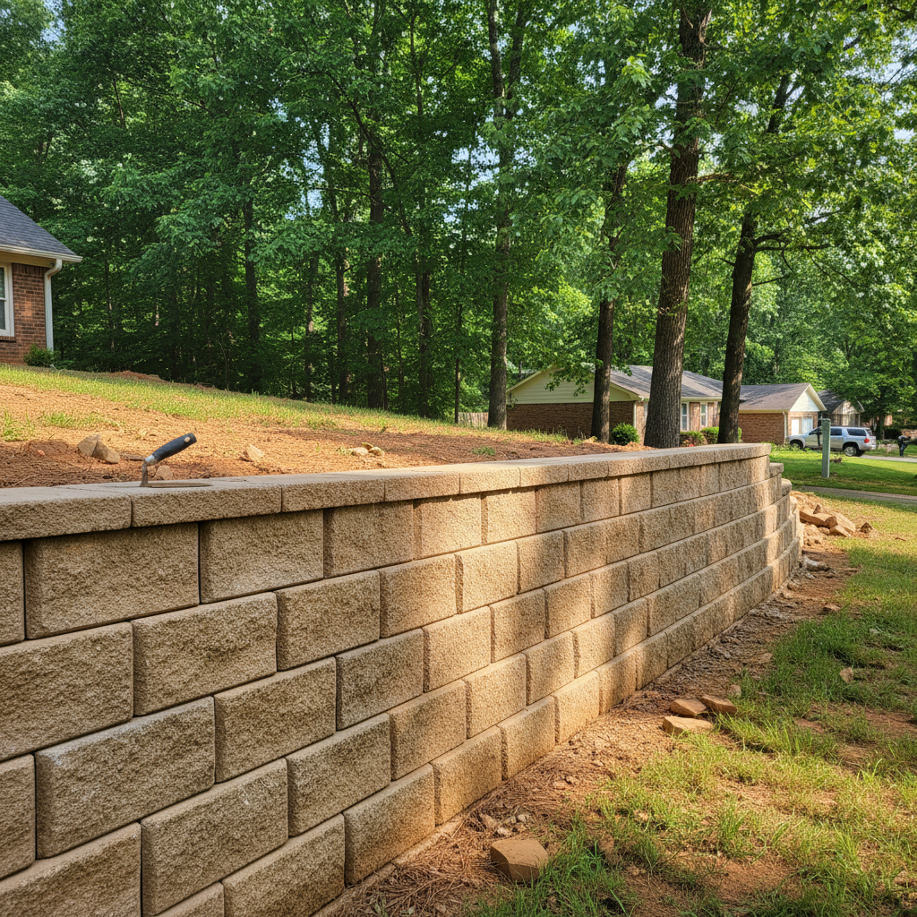 Concrete Retaining Walls in Huntsville