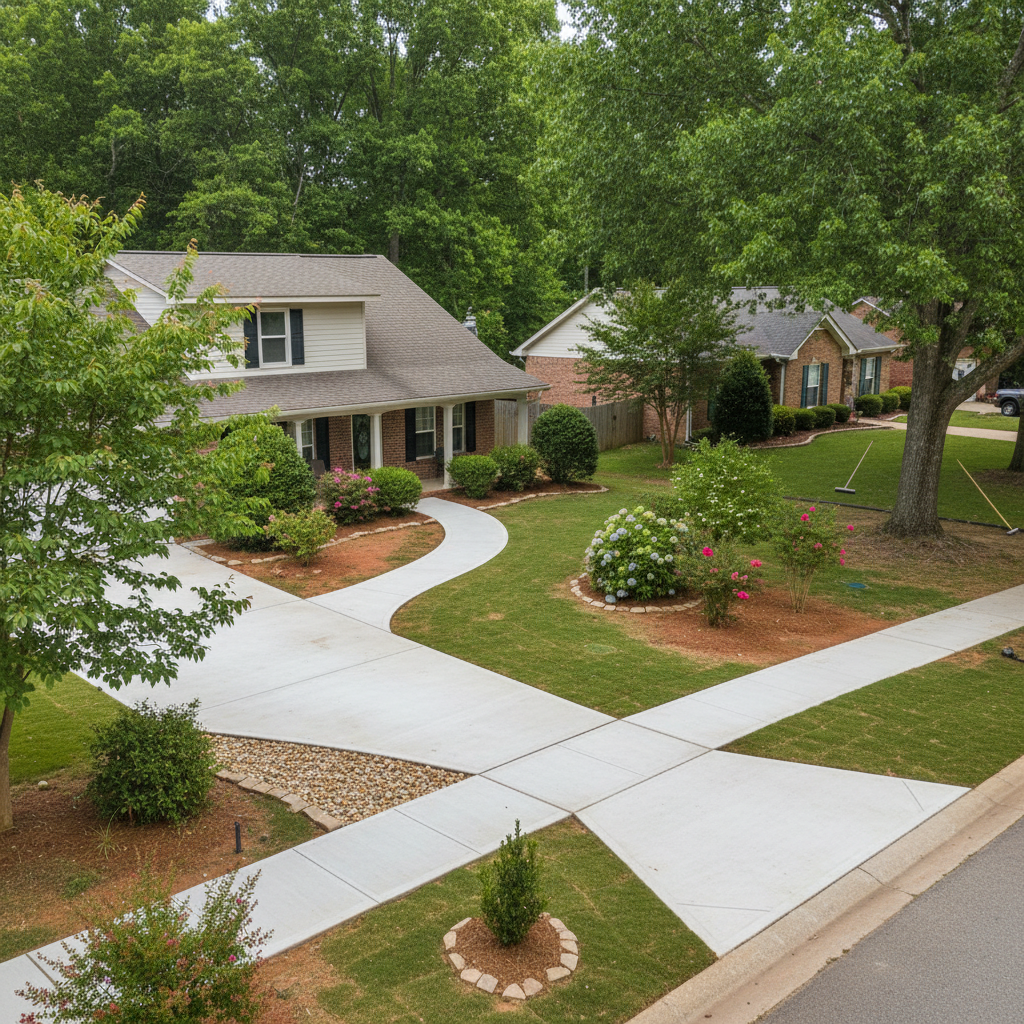 Concrete Sidewalks in Huntsville