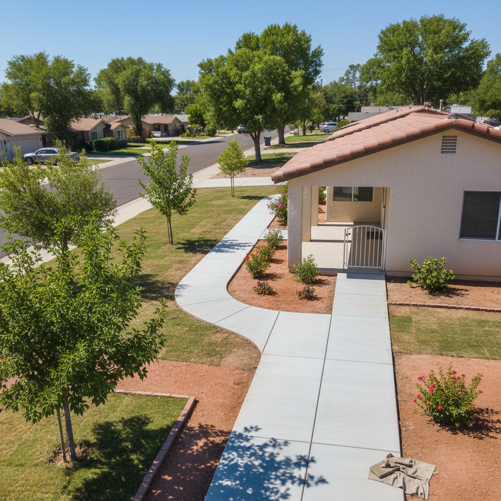 Concrete Sidewalks in Bullhead City
