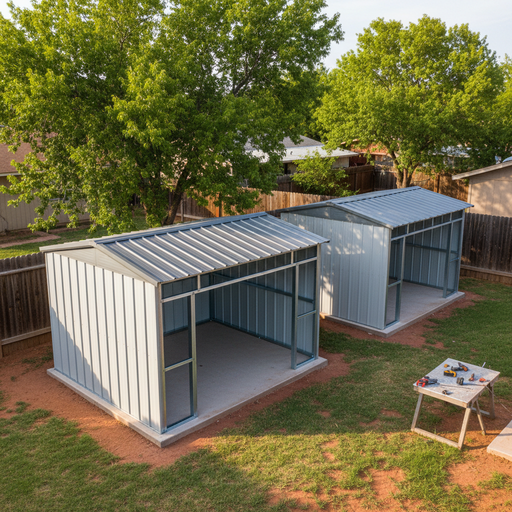 Metal Frame Sheds in Coolidge