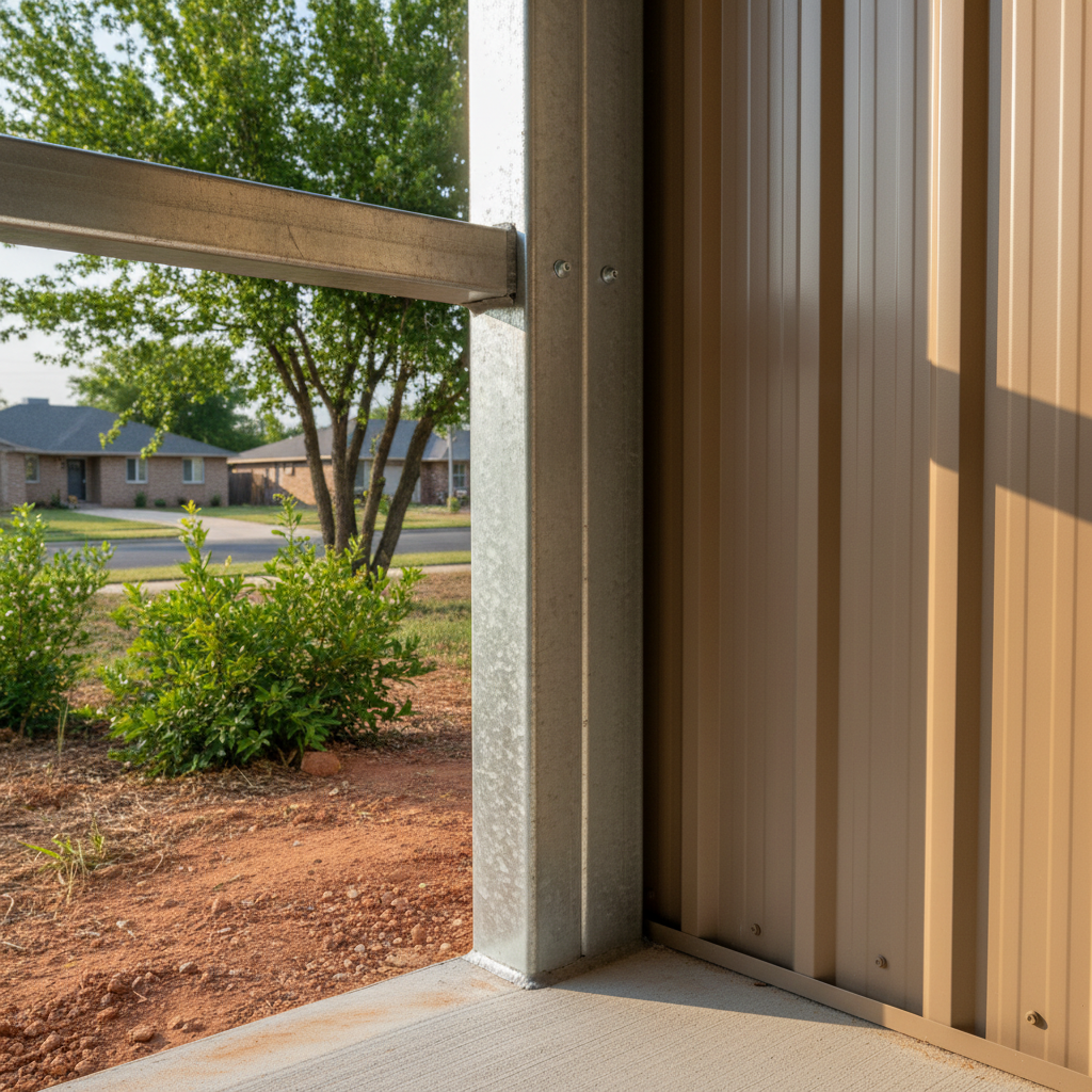 Metal Post Frame Construction in Coolidge