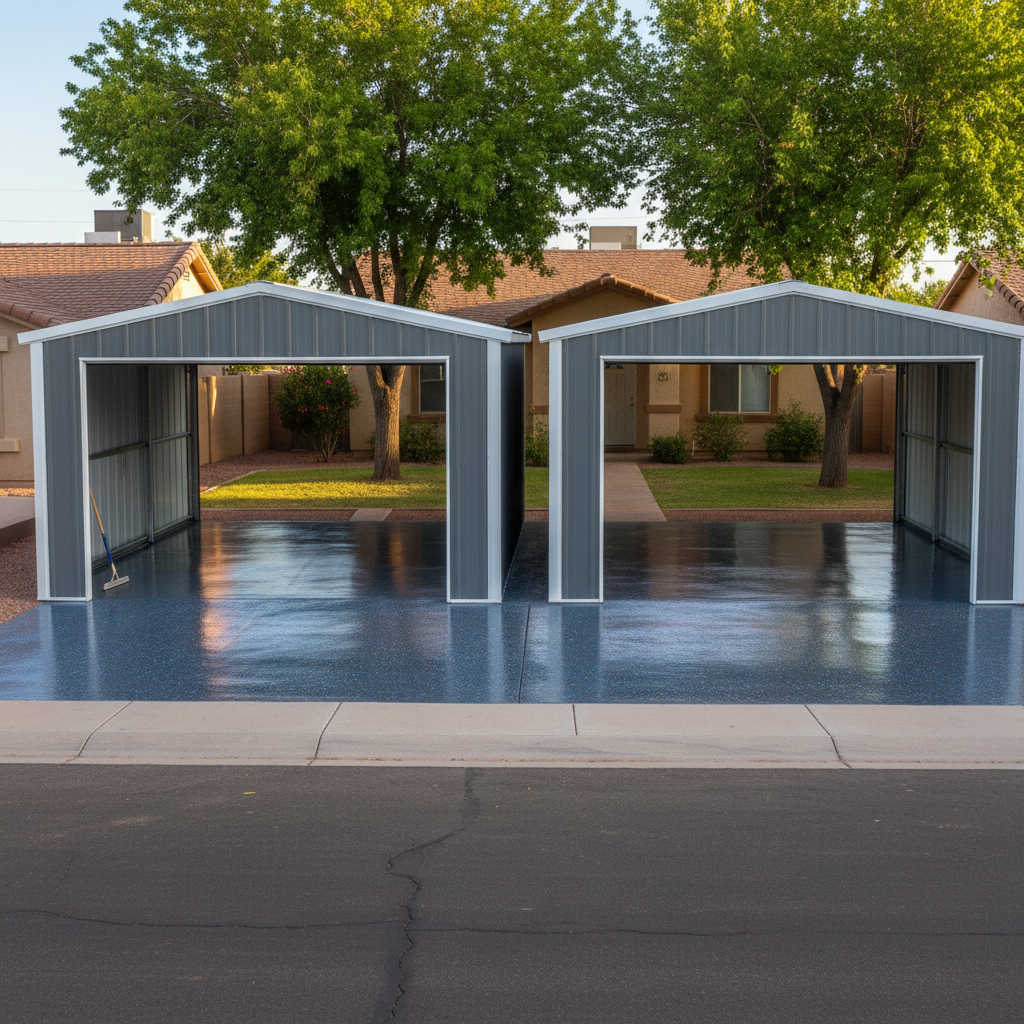 Metal Frame Garages in Coolidge