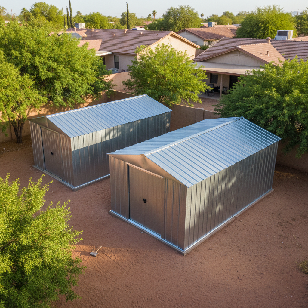 Metal Frame Sheds