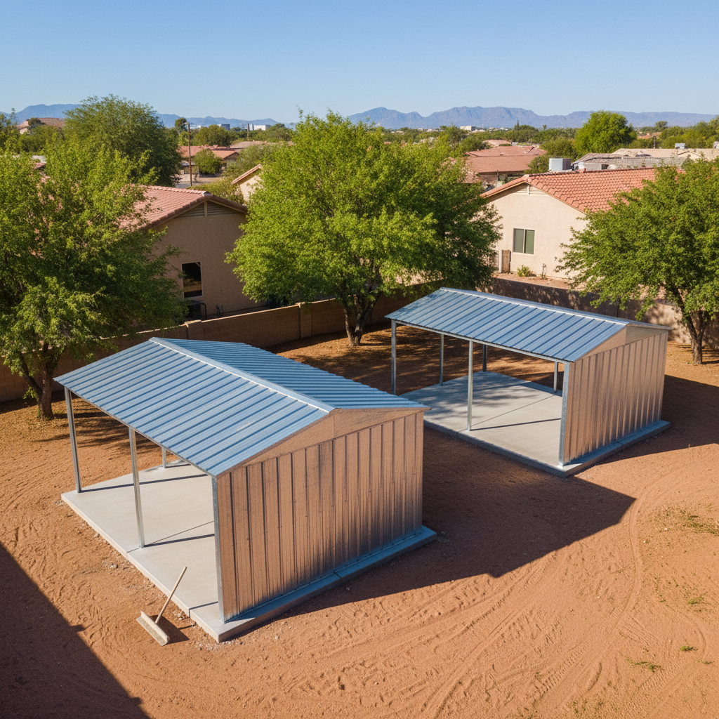 Metal Frame Sheds