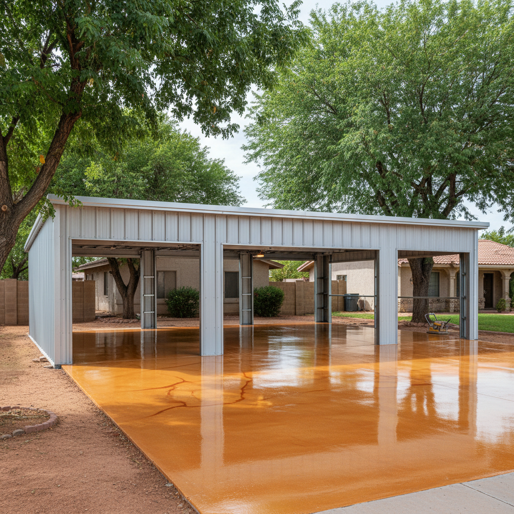 Metal Frame Garages
