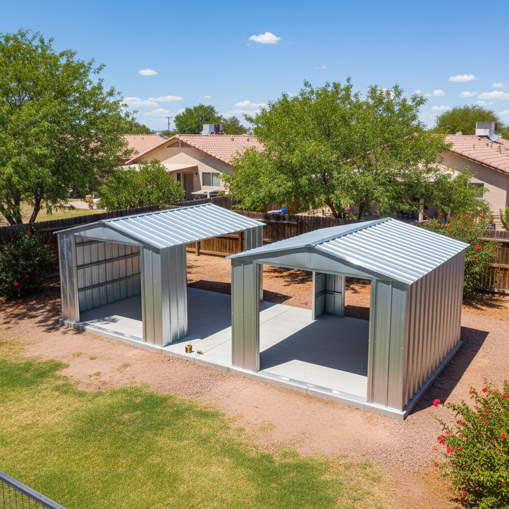 Metal Frame Sheds