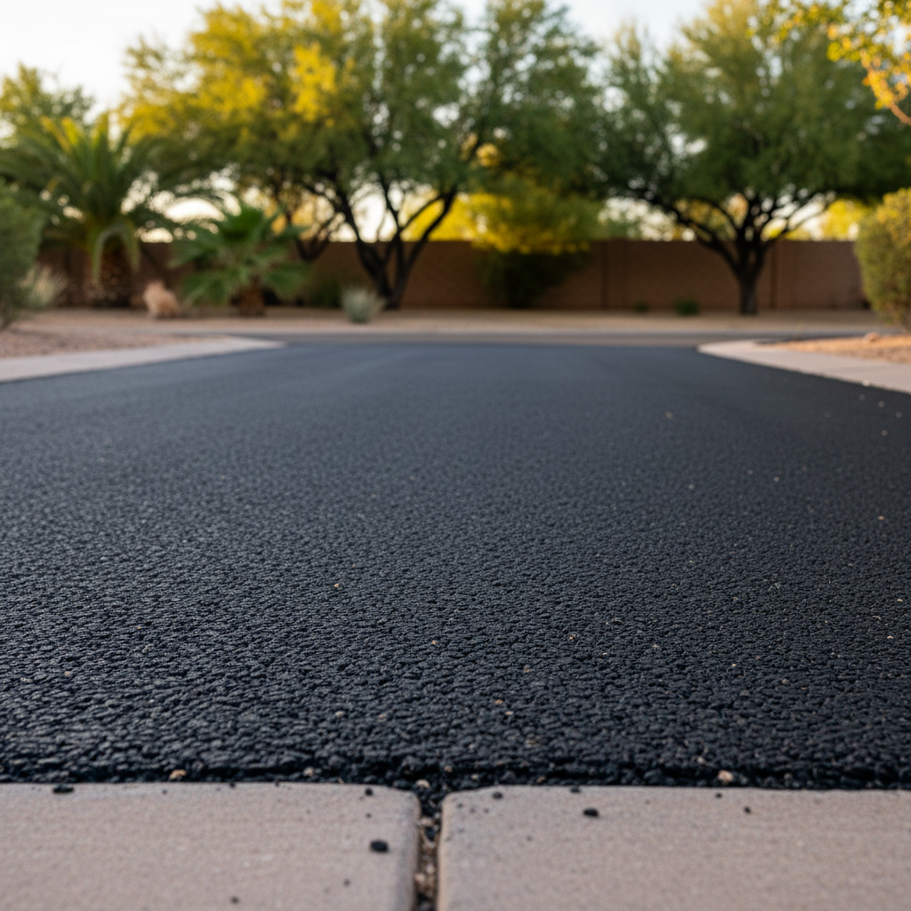 Completed residential asphalt work at a residential property in Mesa, AZ