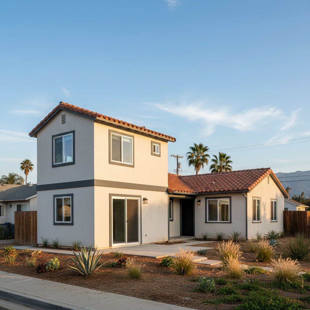 Completed attached adu work at a residential property in Santa Ana, CA