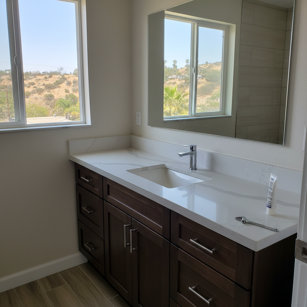 Vanity and Sink Installation in Baldwin Park