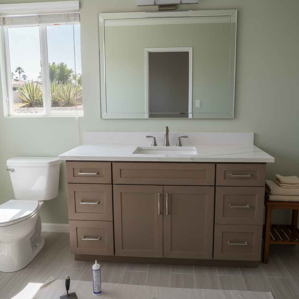 Vanity and Sink Installation in Garden Grove