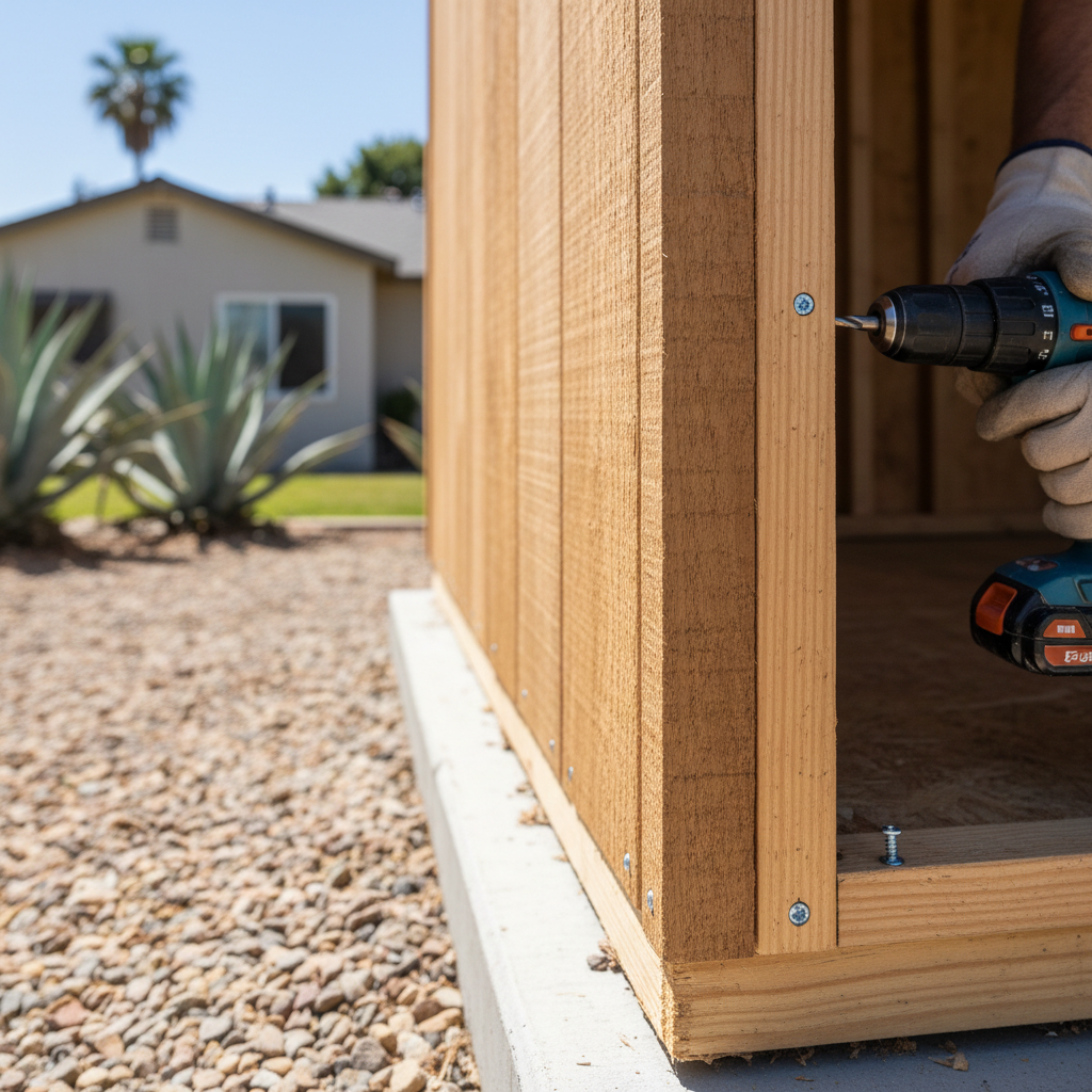 Shed Delivery and Installation