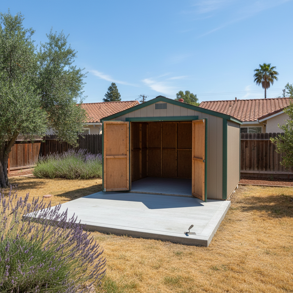 Shed Foundation Work in San Jose