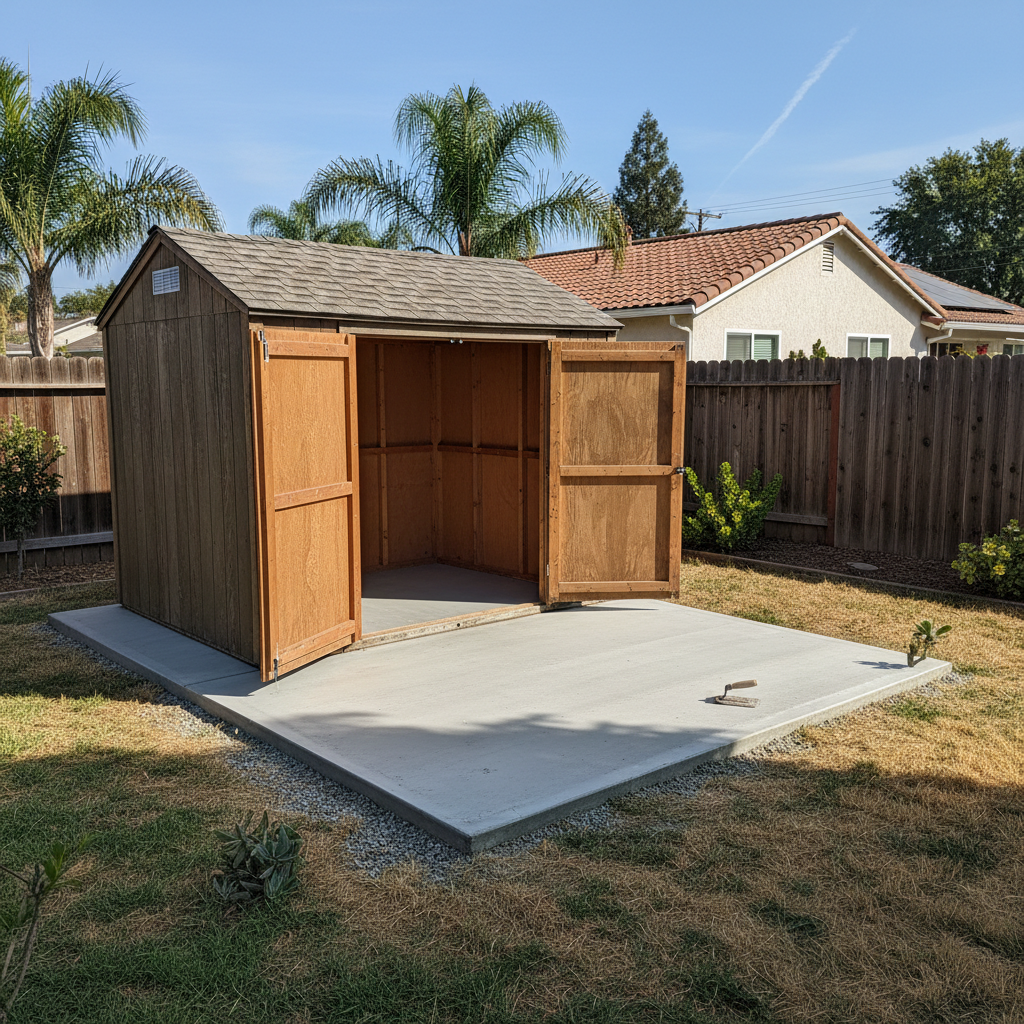 Shed Foundation Work