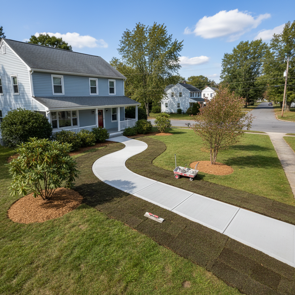 Concrete Sidewalks in West Greenwich, RI