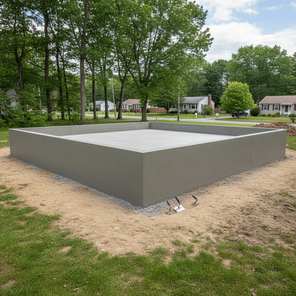 Concrete Foundations in Wellesley