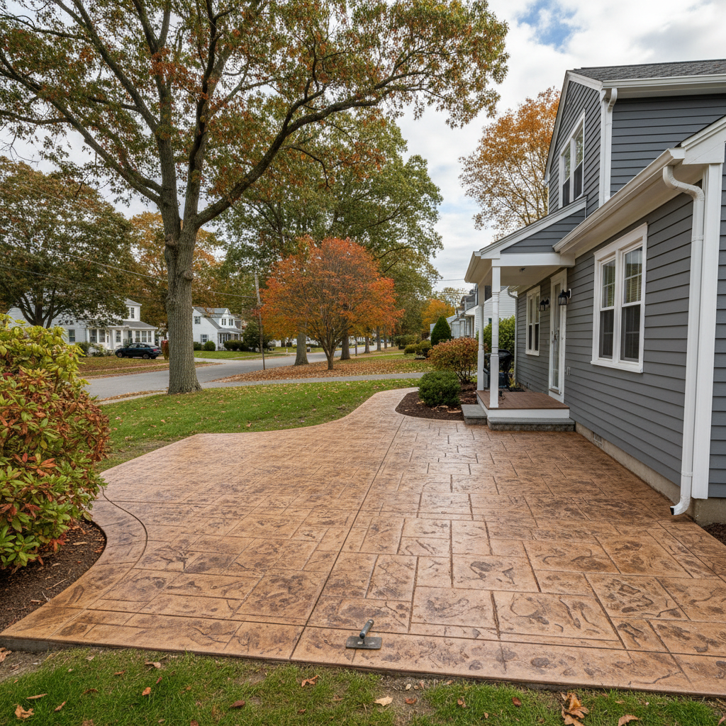 Stamped Concrete in Wellesley