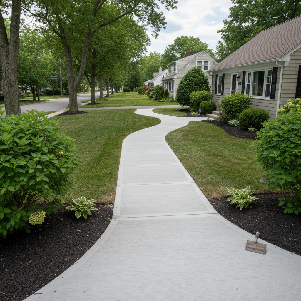 Concrete Sidewalks in Needham