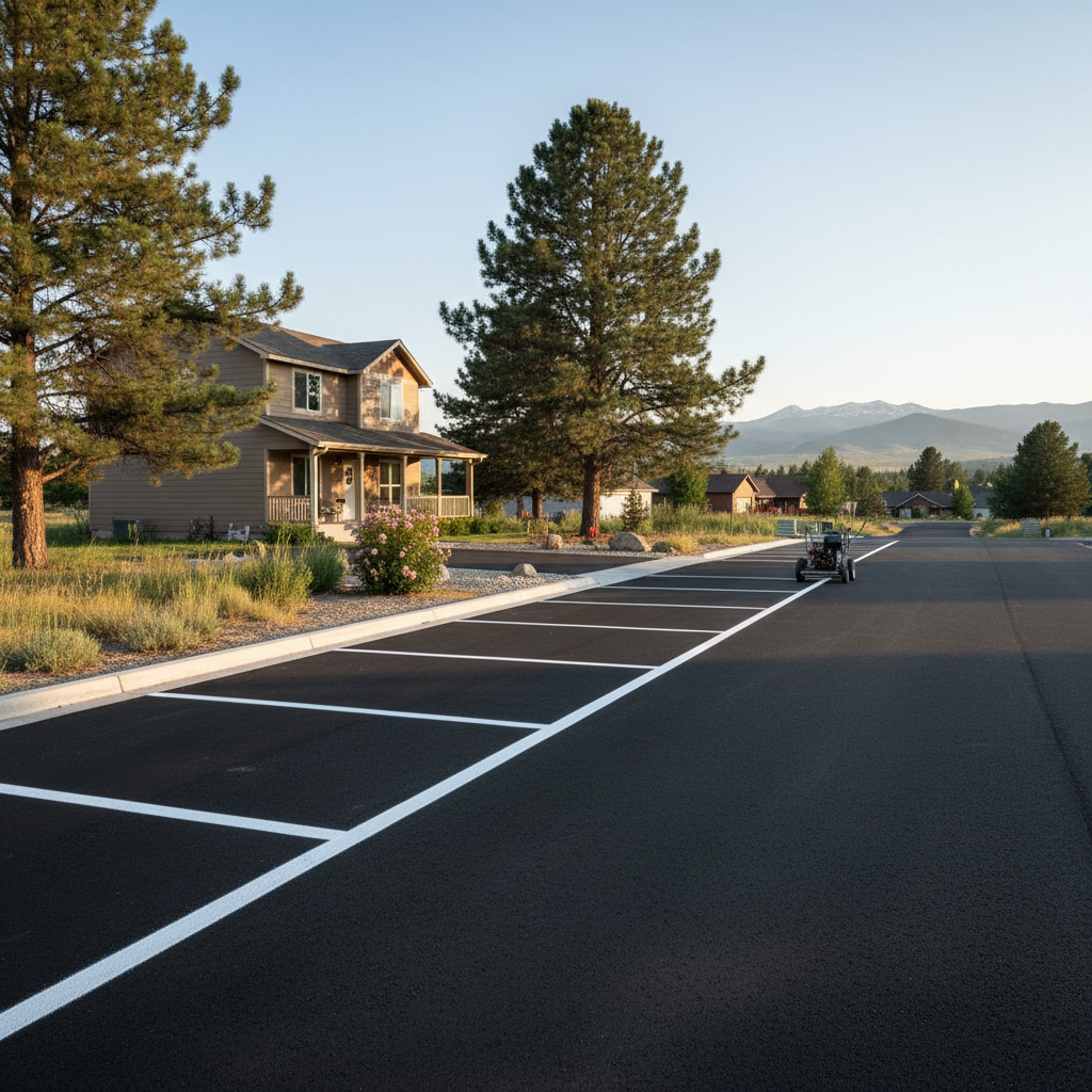 Asphalt Striping in Missoula