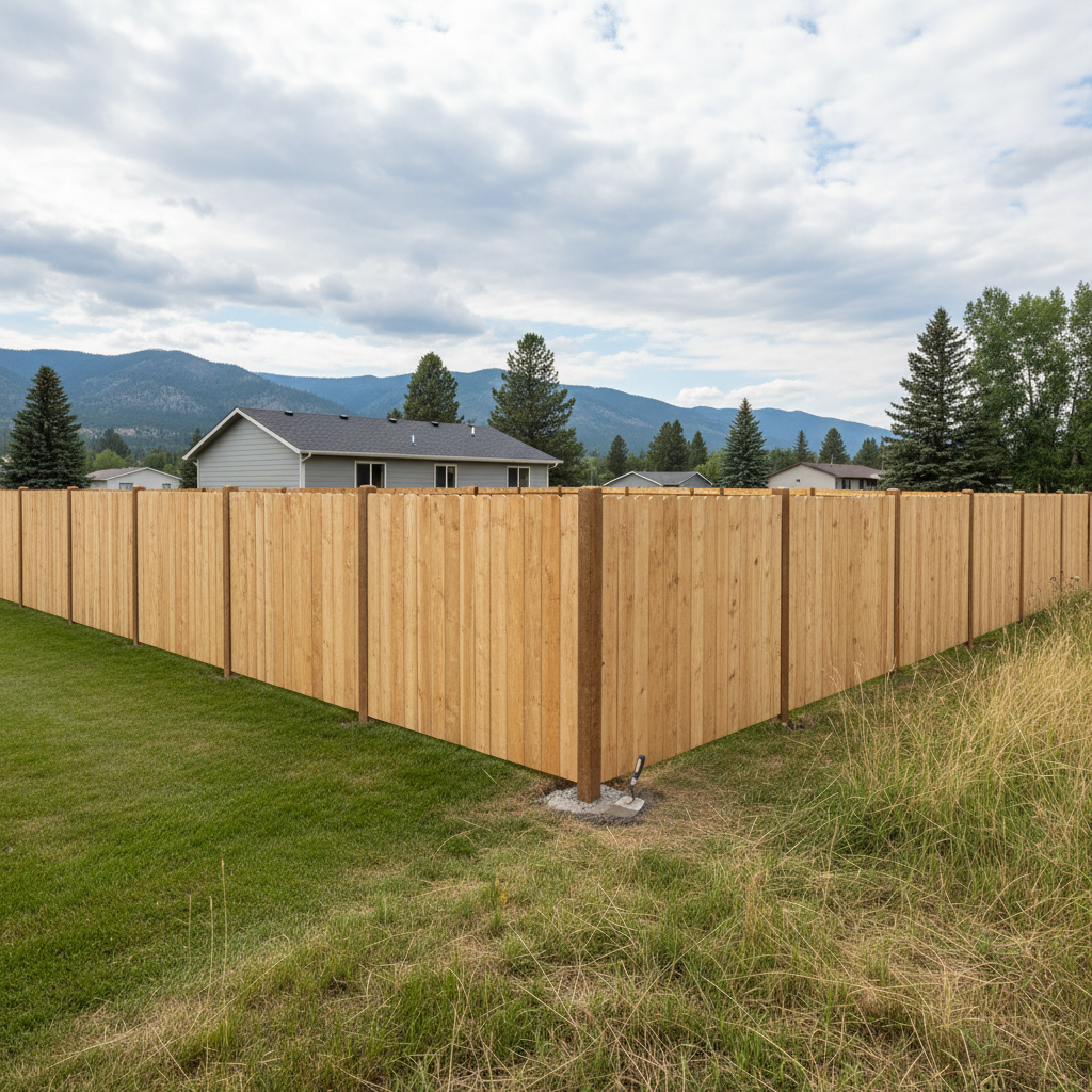 Wood Fence Installation in Missoula