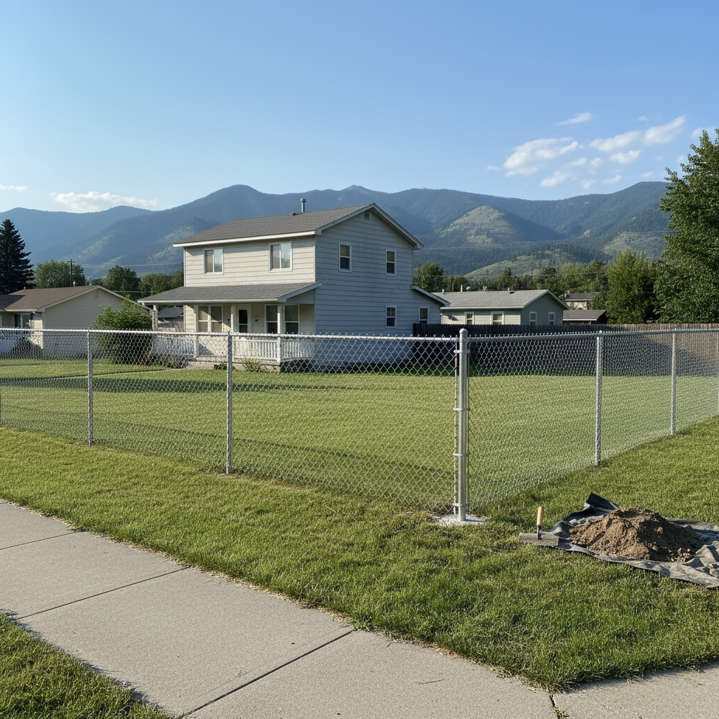 Chain Link Fence Installation in Missoula