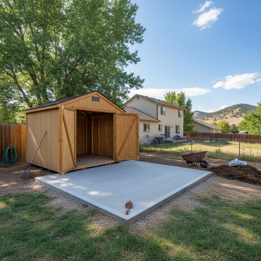 Shed Foundation Work