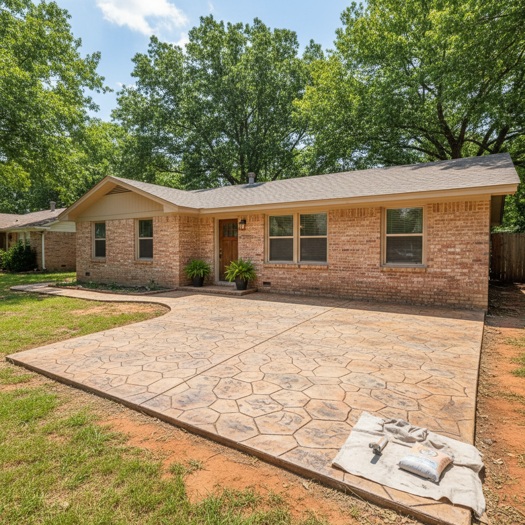 Stamped Concrete in Broken Arrow, OK