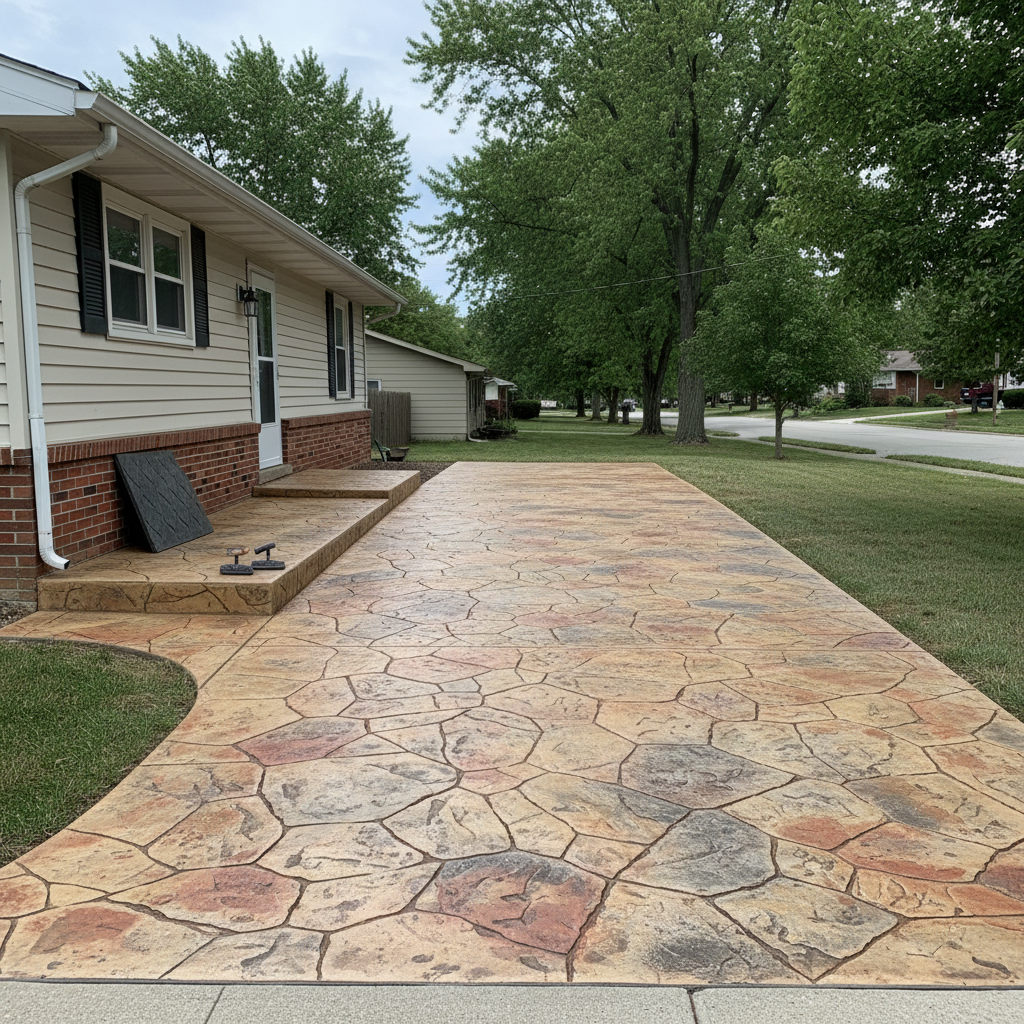 Stamped Concrete in Akron, OH