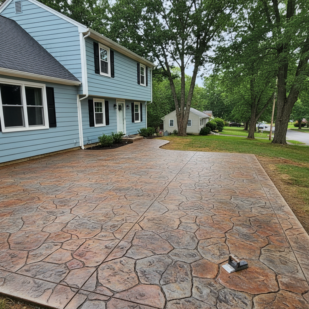 Stamped Concrete in East Greenwich, RI